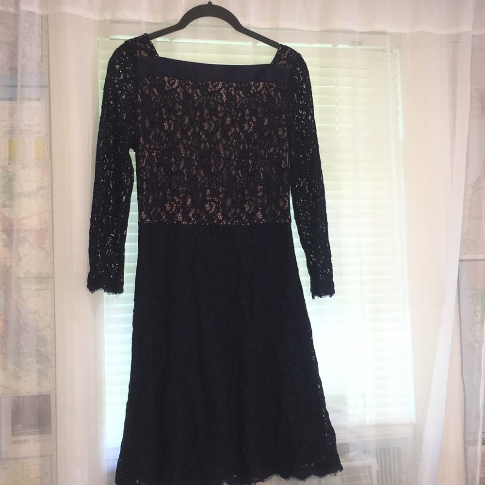 Navy blue lace dress